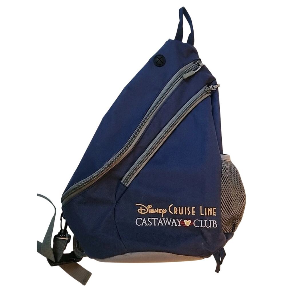 Disney Cruise Line Castaway Club Blue Shoulder Sling Bag
